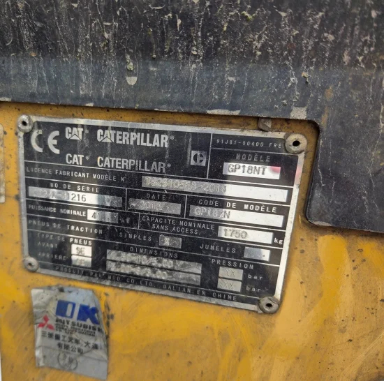 περονοφόρο ανυψωτικό υγραερίου CATERPILLAR