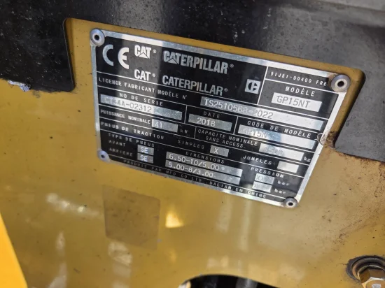 περονοφόρο ανυψωτικό υγραερίου CATERPILLAR