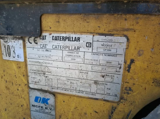 περονοφόρο ανυψωτικό υγραερίου CATERPILLAR