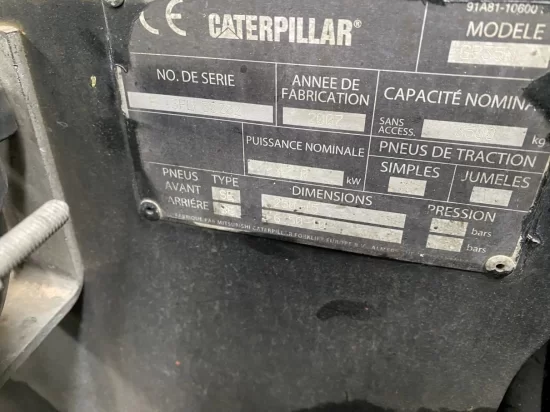 περονοφόρο ανυψωτικό υγραερίου CATERPILLAR