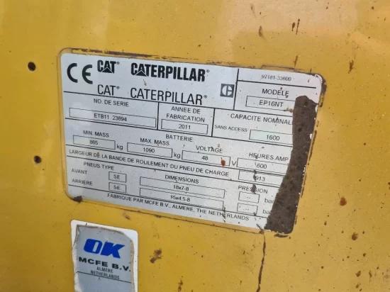 ηλεκτρικό περονοφόρο ανυψωτικό CATERPILLAR