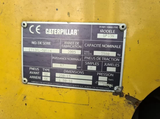 περονοφόρο ανυψωτικό υγραερίου CATERPILLAR