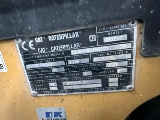 περονοφόρο ανυψωτικό υγραερίου CATERPILLAR