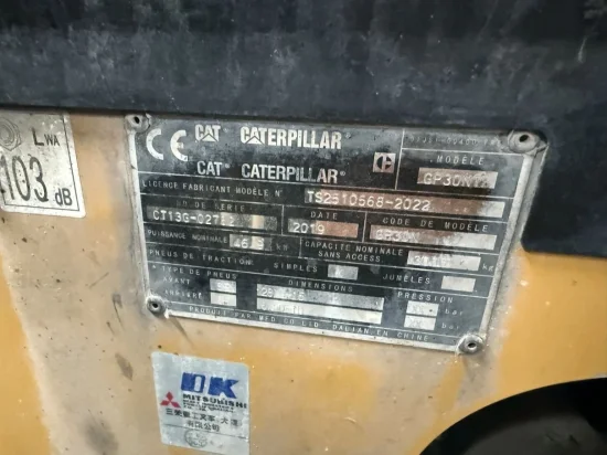 περονοφόρο ανυψωτικό υγραερίου CATERPILLAR