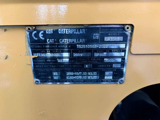 περονοφόρο ανυψωτικό υγραερίου CATERPILLAR