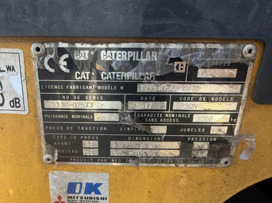 περονοφόρο ανυψωτικό υγραερίου CATERPILLAR