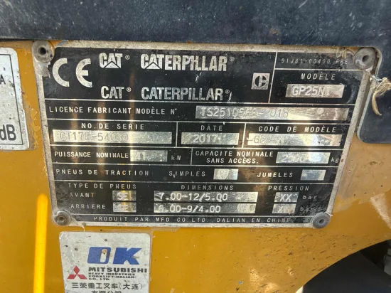 περονοφόρο ανυψωτικό υγραερίου CATERPILLAR