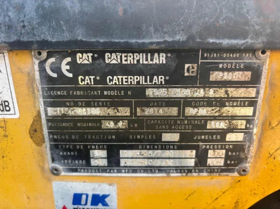 περονοφόρο ανυψωτικό υγραερίου CATERPILLAR