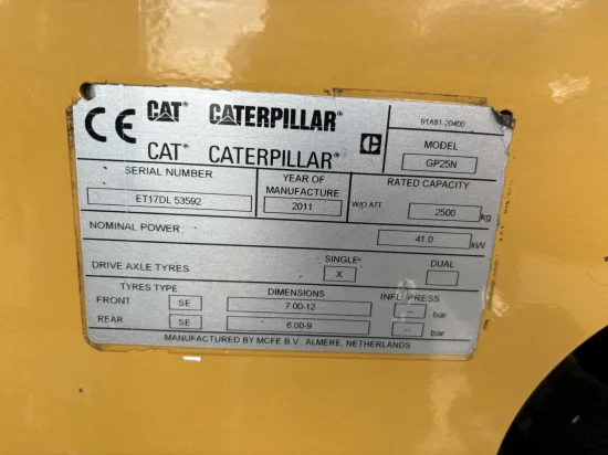 περονοφόρο ανυψωτικό υγραερίου CATERPILLAR