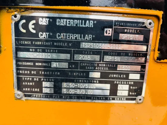 περονοφόρο ανυψωτικό υγραερίου CATERPILLAR
