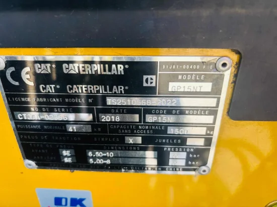 περονοφόρο ανυψωτικό υγραερίου CATERPILLAR