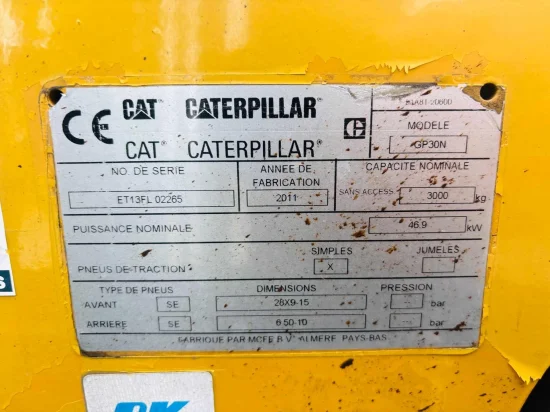 περονοφόρο ανυψωτικό υγραερίου CATERPILLAR