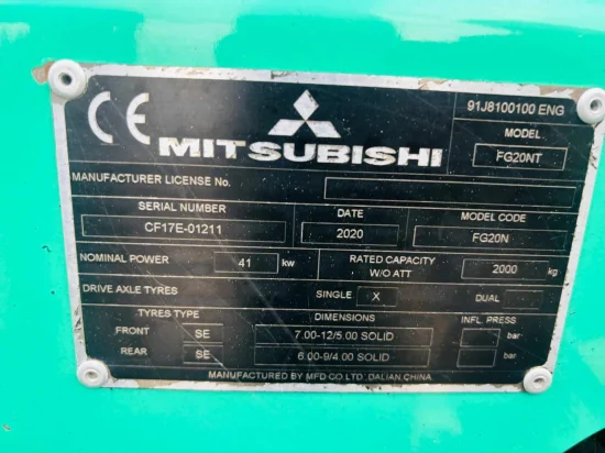 περονοφόρο ανυψωτικό υγραερίου MITSUBISHI