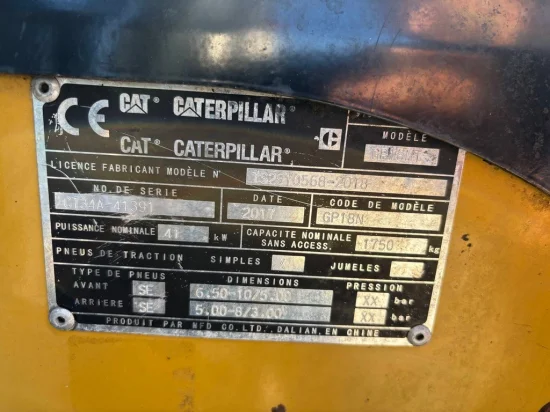 περονοφόρο ανυψωτικό υγραερίου CATERPILLAR