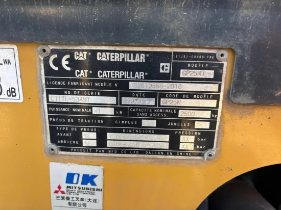 περονοφόρο ανυψωτικό υγραερίου CATERPILLAR