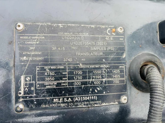 περονοφόρο ανυψωτικό υγραερίου NISSAN/UNICARRIERS
