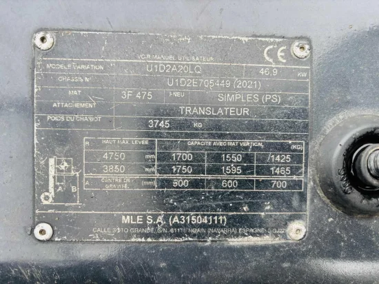 περονοφόρο ανυψωτικό υγραερίου NISSAN/UNICARRIERS
