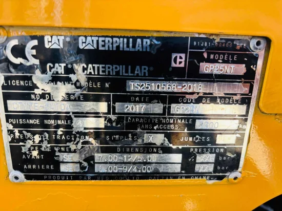 περονοφόρο ανυψωτικό υγραερίου CATERPILLAR