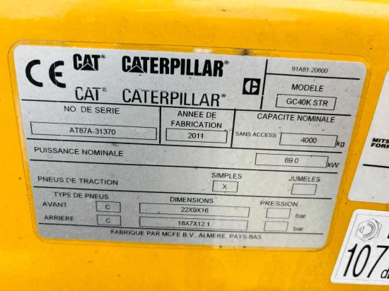 περονοφόρο ανυψωτικό υγραερίου CATERPILLAR