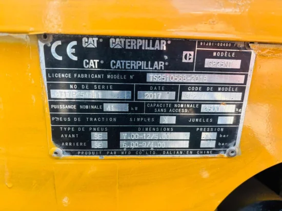 περονοφόρο ανυψωτικό υγραερίου CATERPILLAR