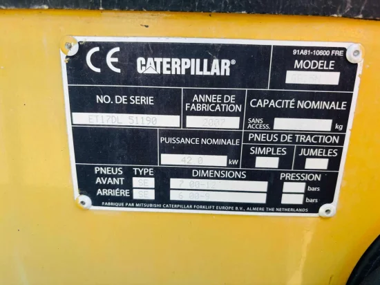 περονοφόρο ανυψωτικό υγραερίου CATERPILLAR