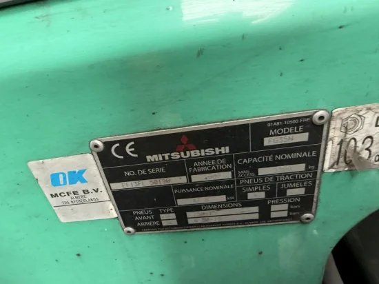 περονοφόρο ανυψωτικό υγραερίου MITSUBISHI