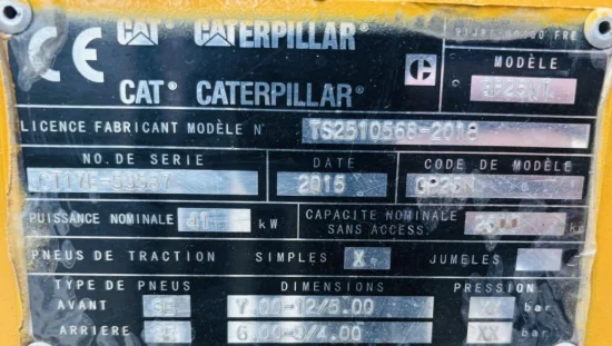 περονοφόρο ανυψωτικό υγραερίου CATERPILLAR